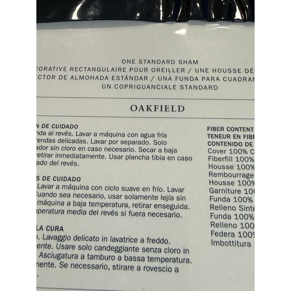 Ralph Lauren Oakfield Full Queen Standard Size Sham White 100 Percent Cotton - Picture 3 of 5